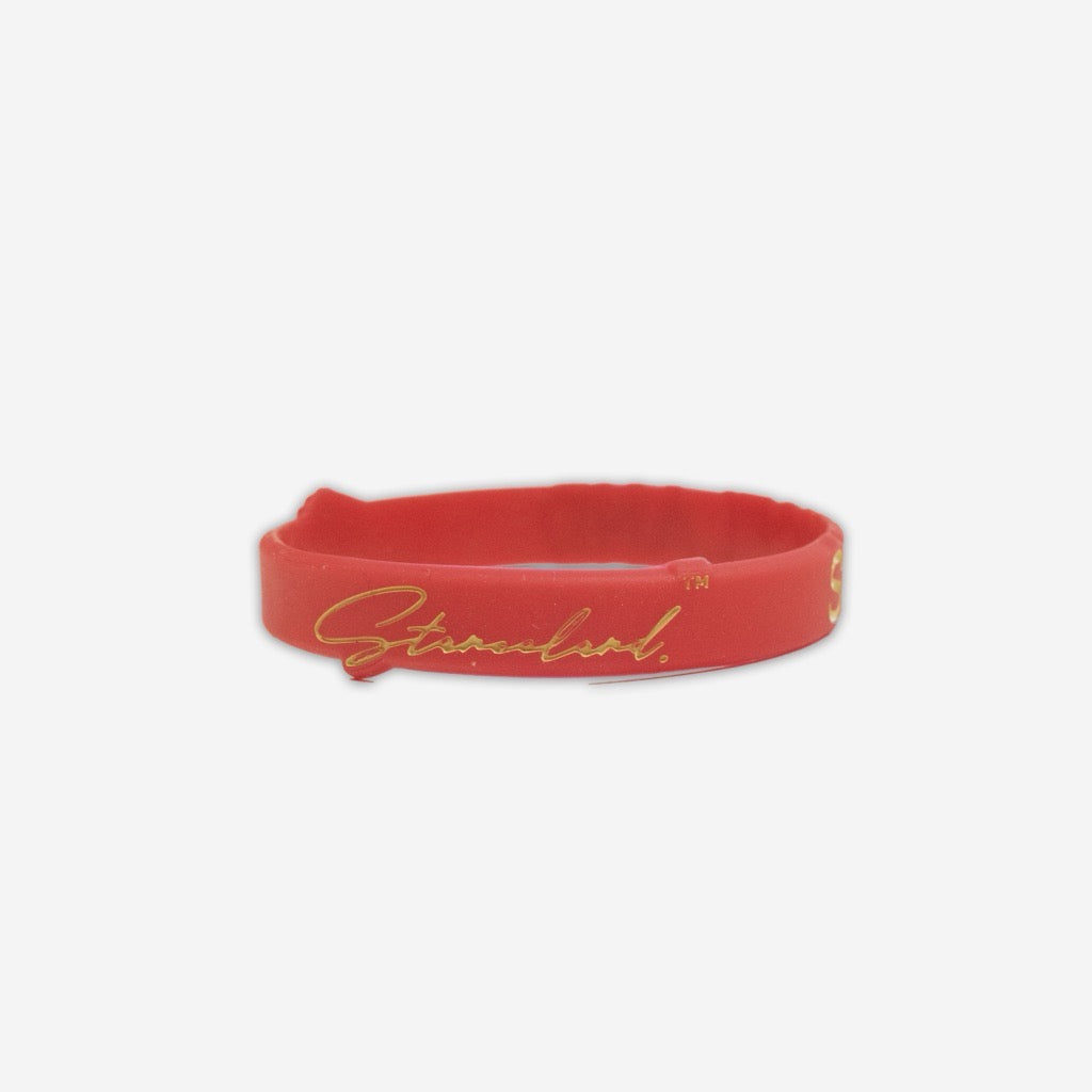 SILICONE WRISTBANDS BRACELETS RED