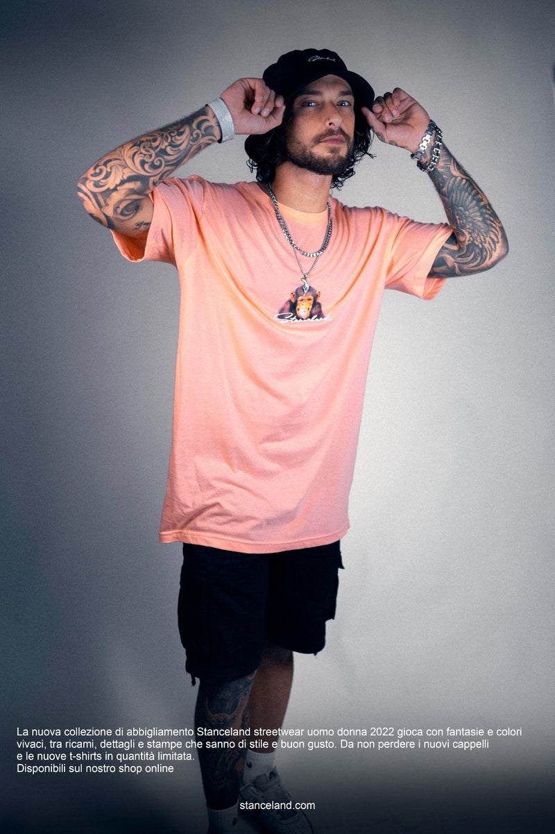 Stanceland Salmon Monkey Wheels T-shirt